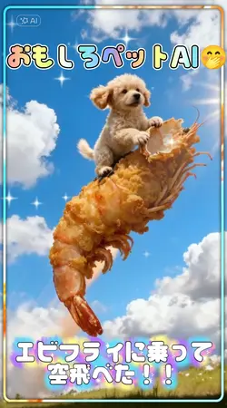 エビフライに乗って空飛べた！/ペットAI