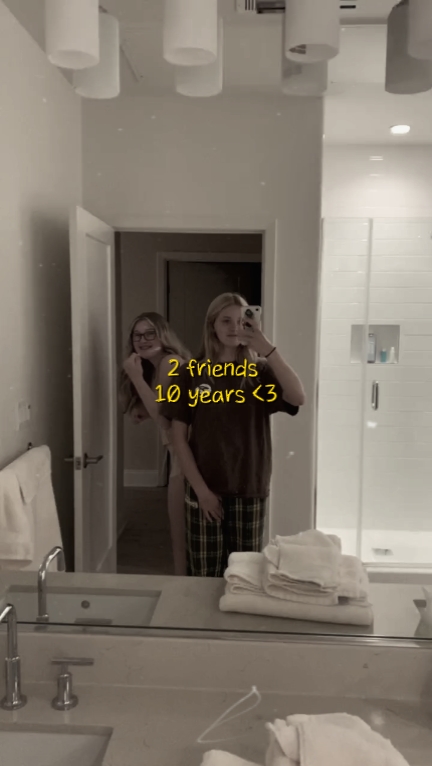 2 friends 10 years 