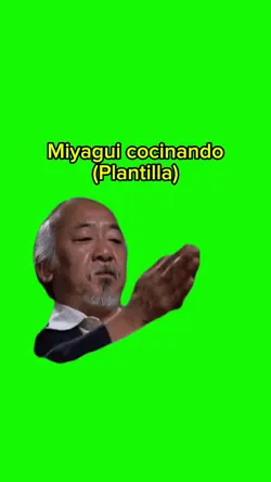 Miyagui cocinando
