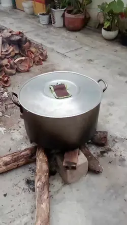 Nấu bánh chưng 