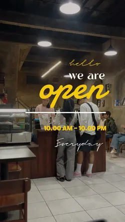 Hello we are open 