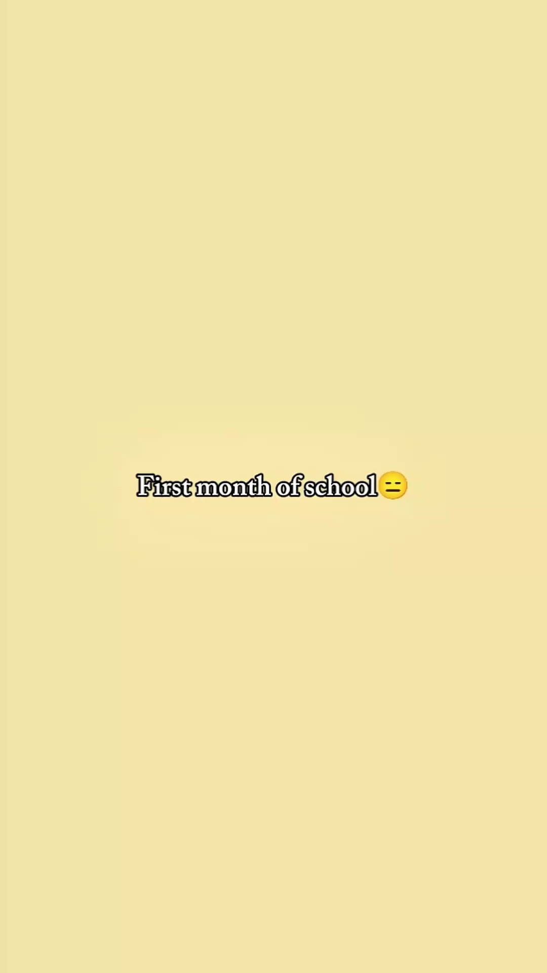 First month school
