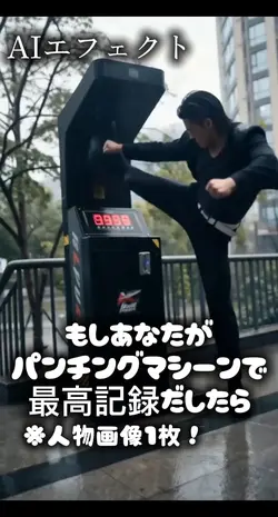 パンチングマシンで最高記録出したら