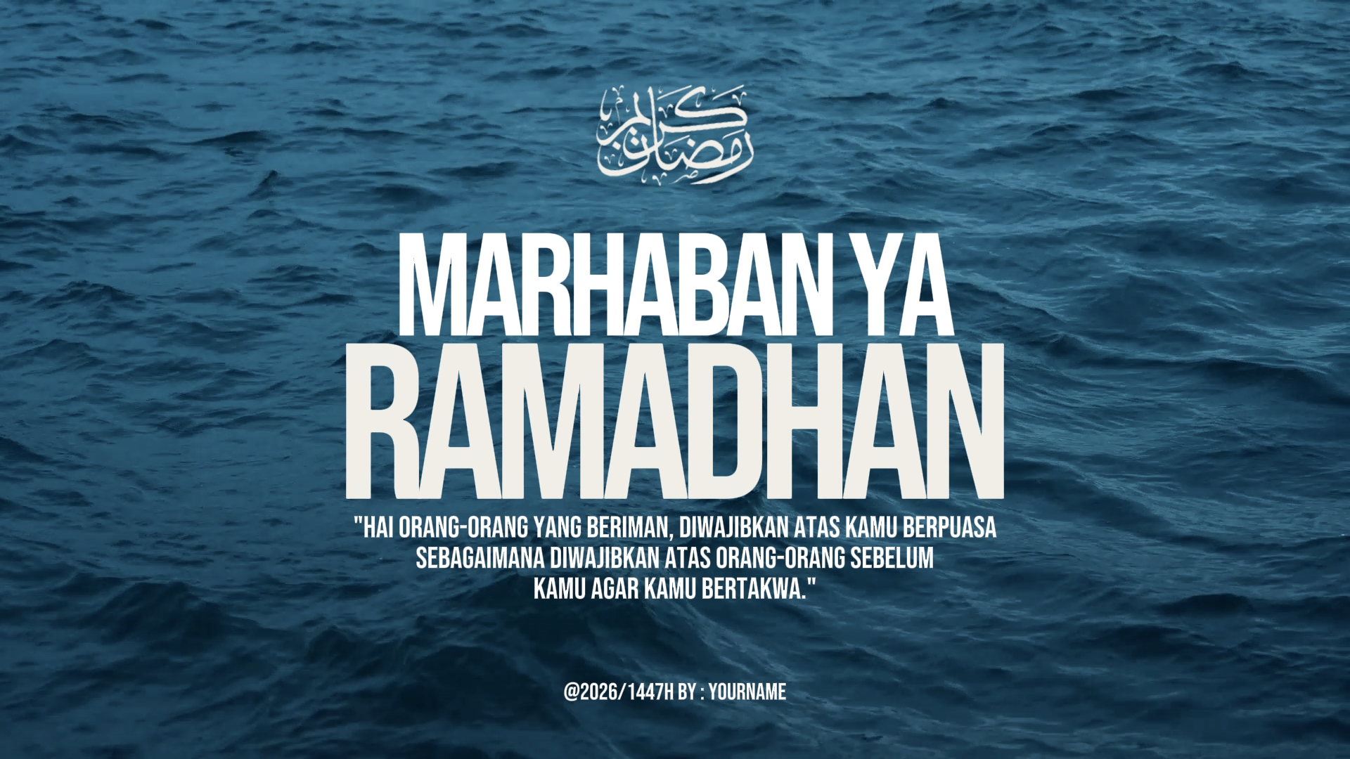 MARHABAN YA RAMADHAN