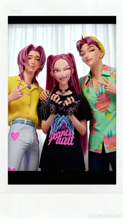 3-Person AI Polaroid