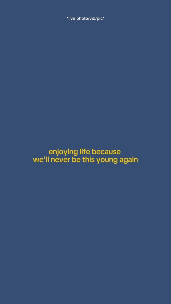 enjoying life becaus