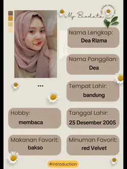 biodata aesthetic 