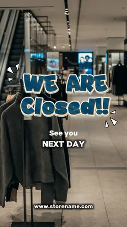 WE ARE CLOSED 