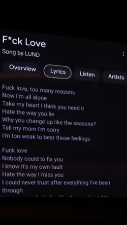 Fuck Love Lyrics