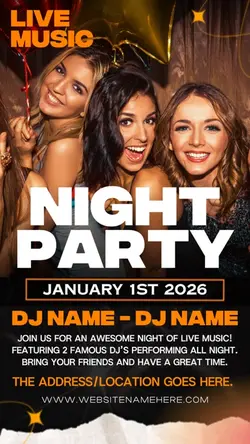 Night Party Poster 🍾