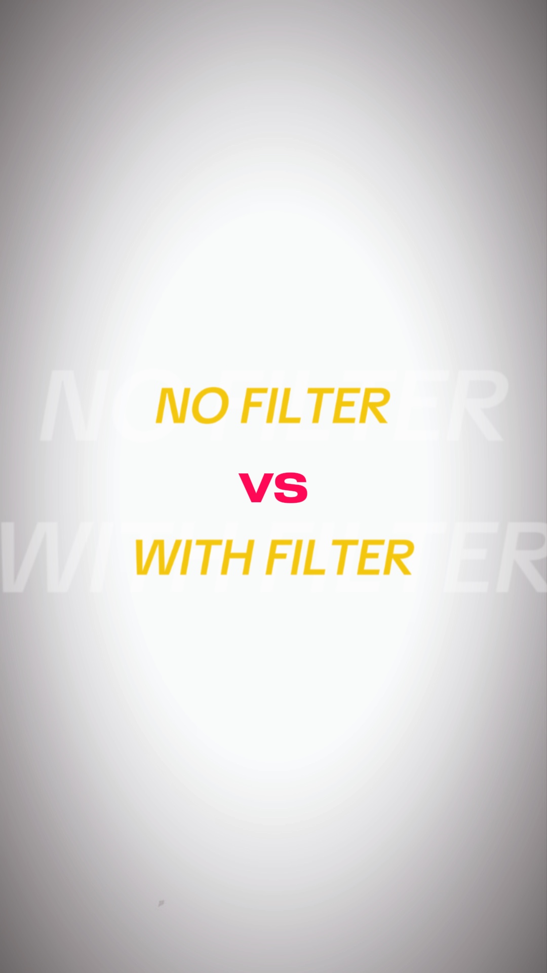 Tidak ada filter vs dengan 