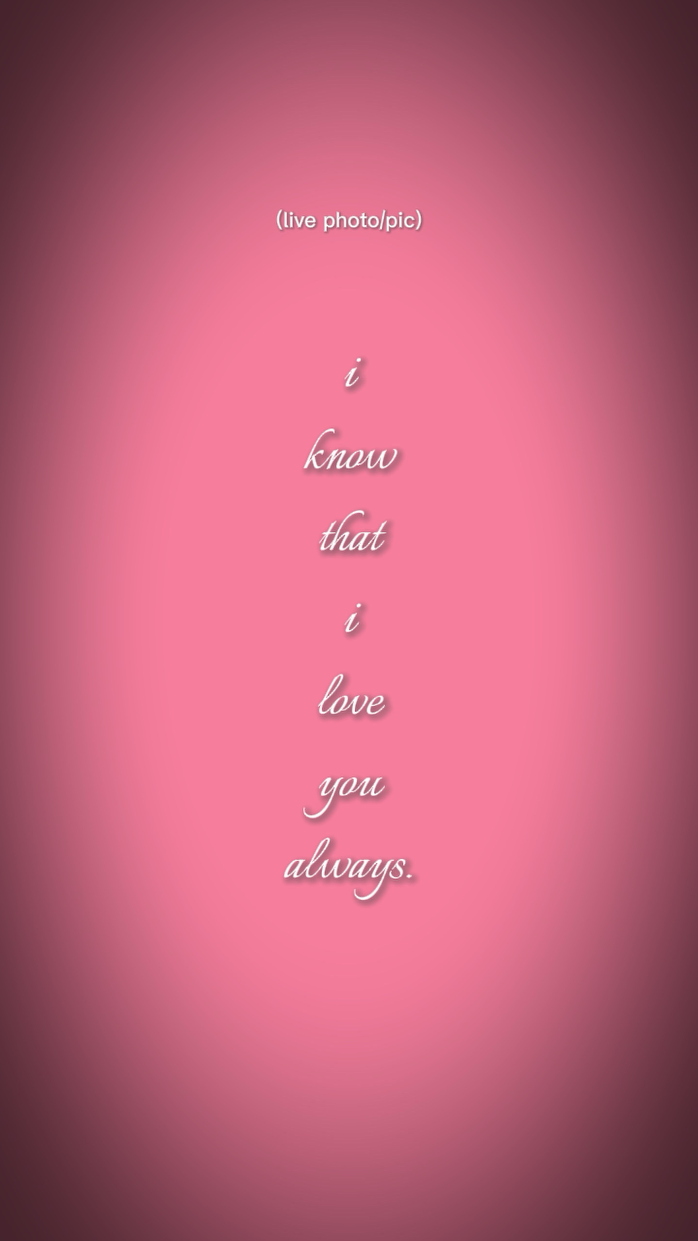 Ich liebe dich immer 