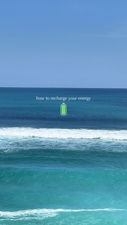 isi ulang energi Anda
