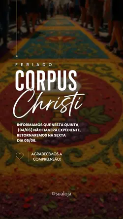 aviso de feriado 