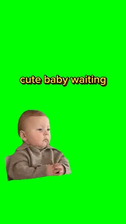 Cute baby waiting