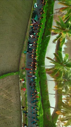 drone view slomo