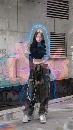 AI grafiti mural