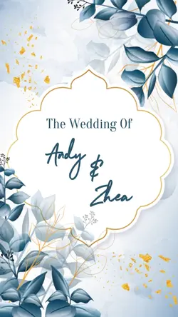 UNDANGAN FLORAL BLUE