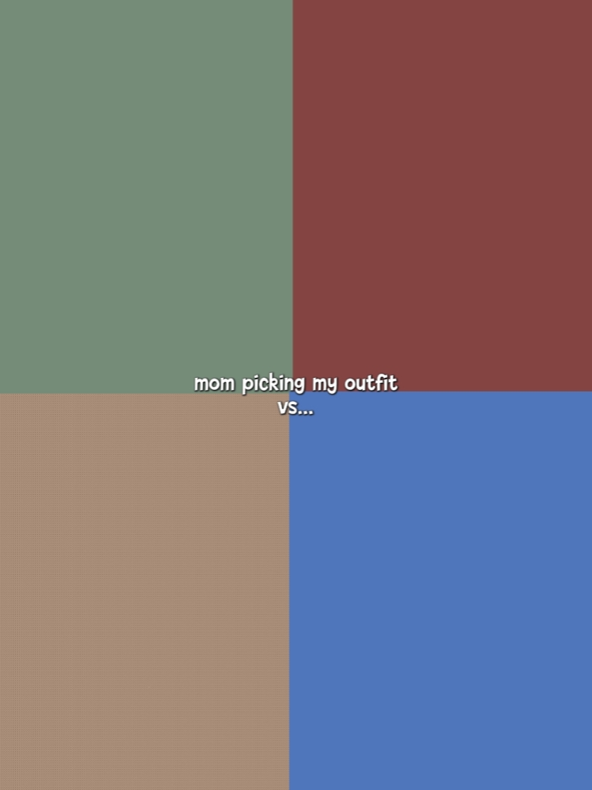 mom picking outfit 