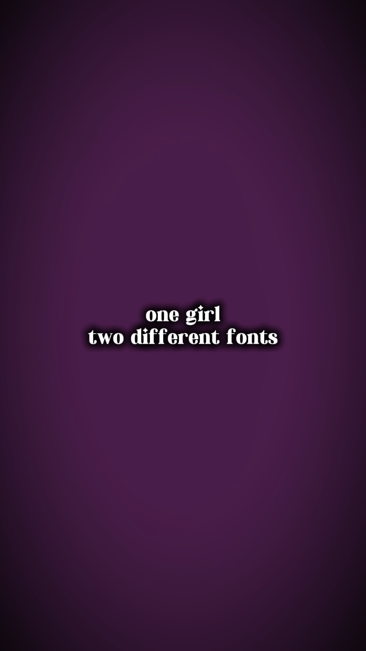 한 여자 둘 다른