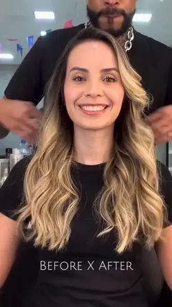 Before after hair