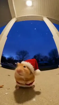 hamster santa 