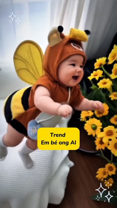 Em bé ong 