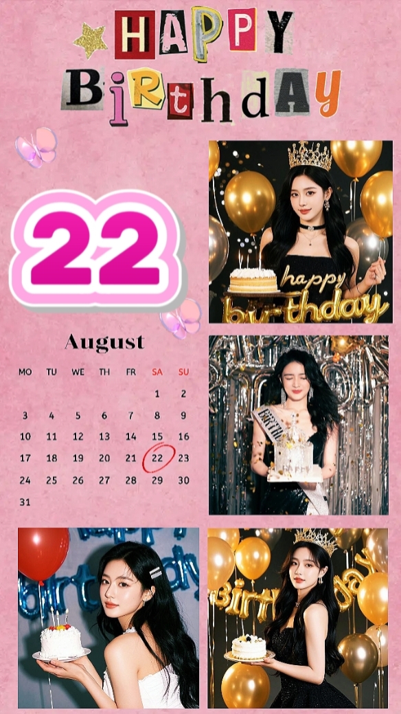 BIRTHDAY 22 AUGUST 