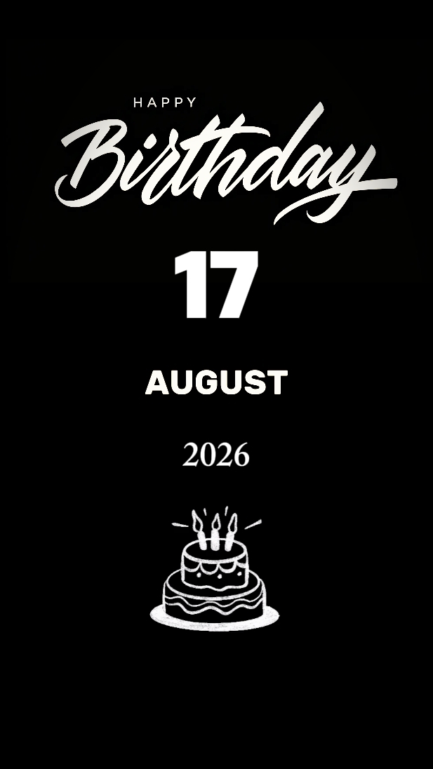 HBDY SON 17 AUGUST