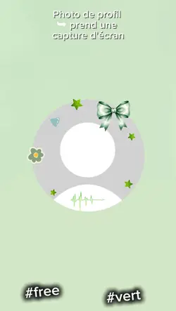 Photo de profil vert