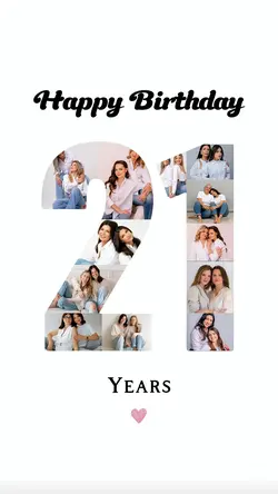 Birthday 21 years