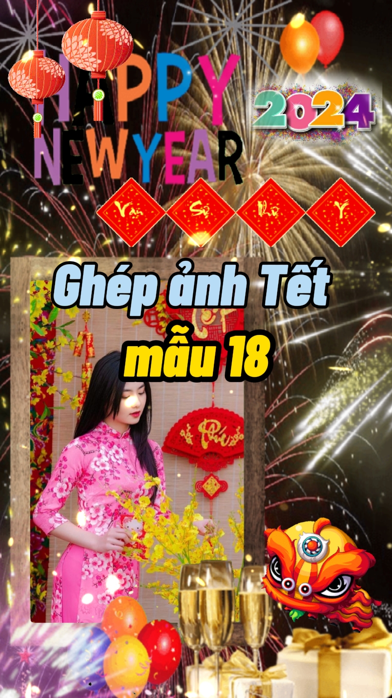 ghép ảnh Tết 18