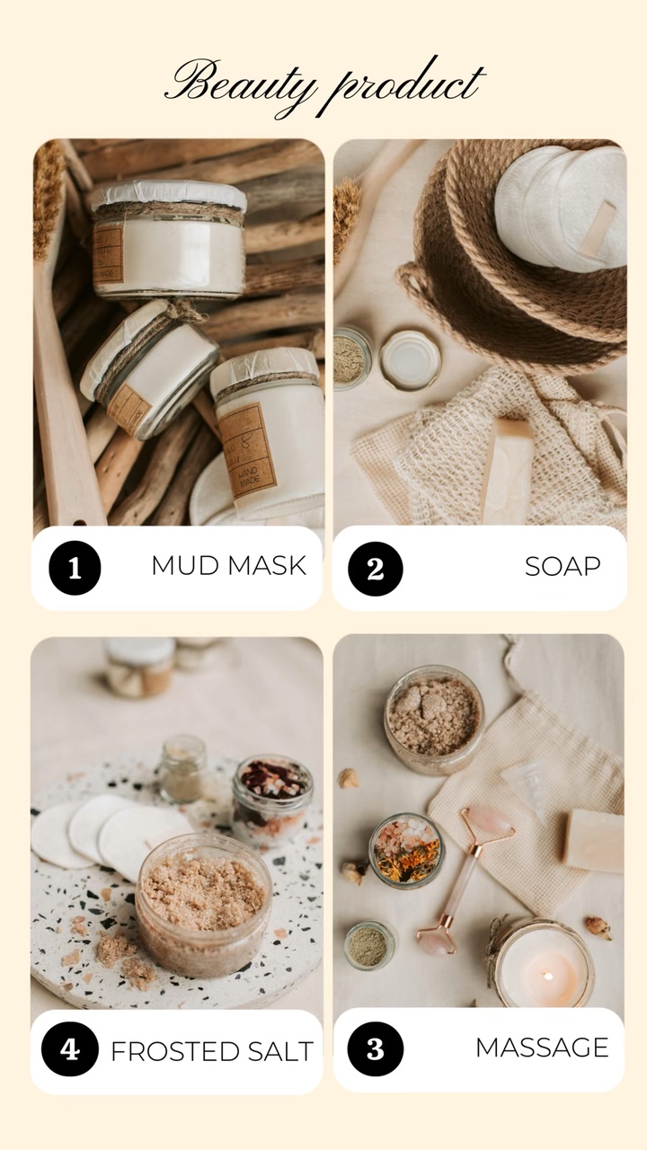 Minimalist Beauty Industry Skincare Guide template for TikTok