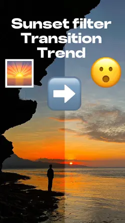 Sunset filter 🌅❤️