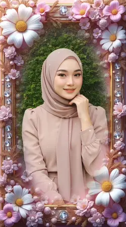 Bingkai foto cantik 