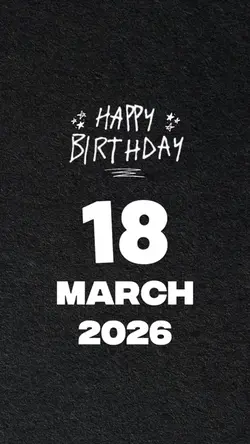 HBD 18 MARCH 2026