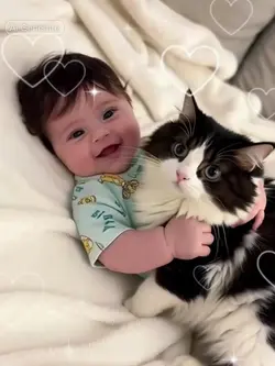 baby and cat filter