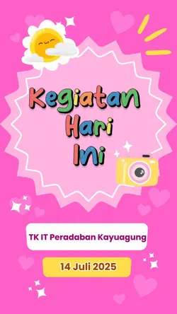 Kegiatan Hari ini TK