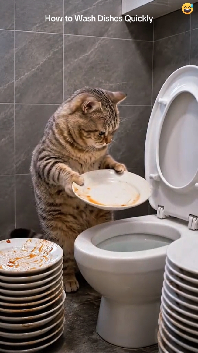 Chat drôle.