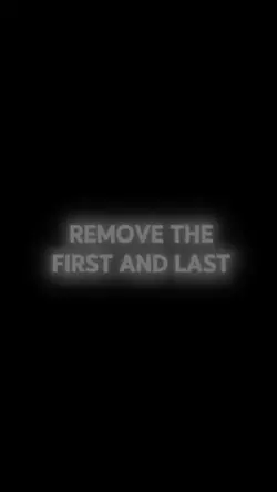 remove letter