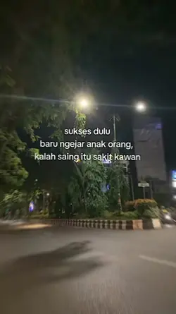 sukses dulu baru 