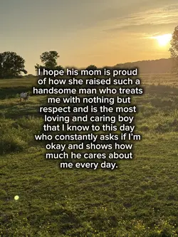 I hope she is proud