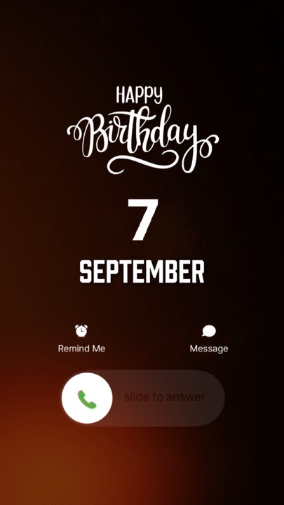 BIRTHDAY 7 SEPTEMBER