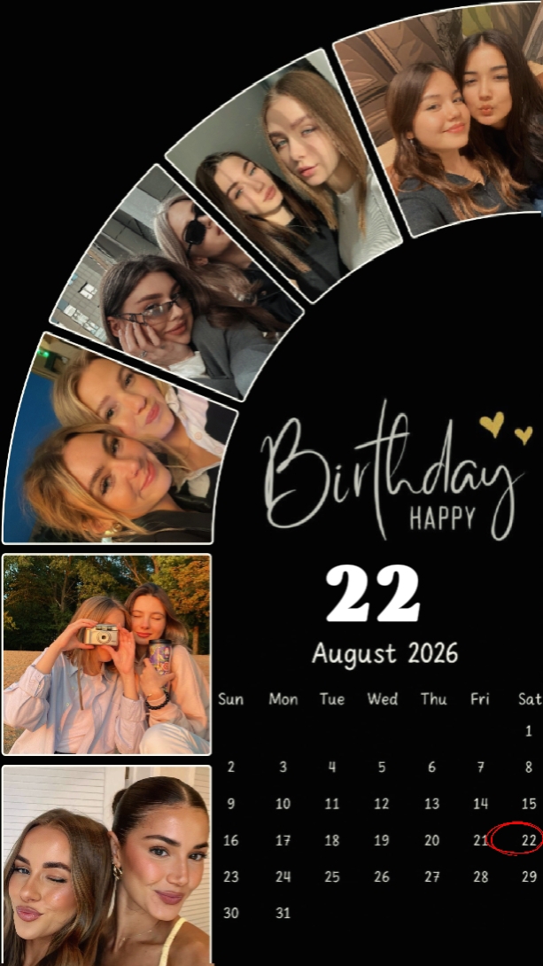 BIRTHDAY 22 AUGUST