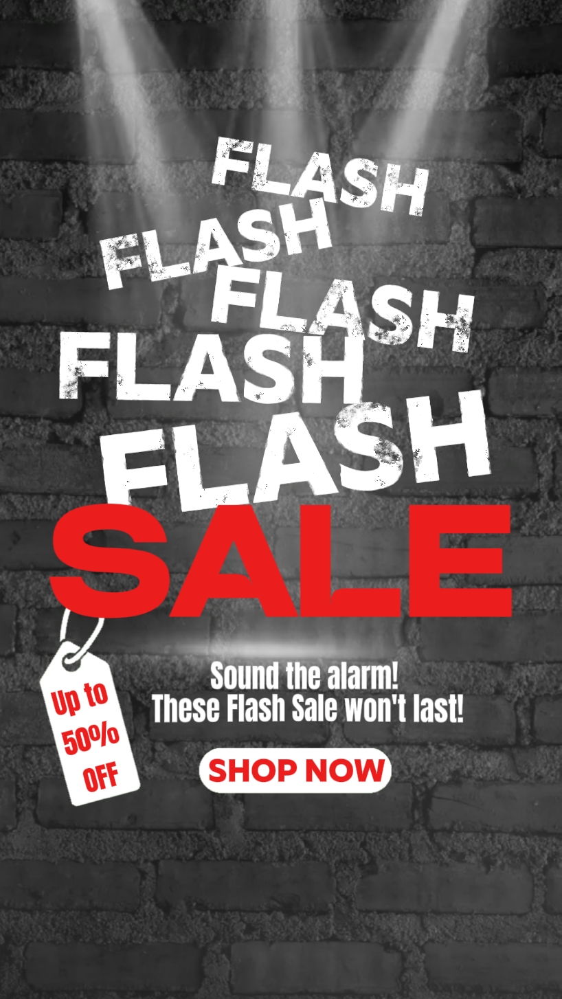 Template CTA | Iklan Promo Flash Sale | Black Sale, hanya teks