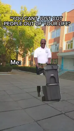 taking out the trash