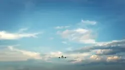 Plane flying