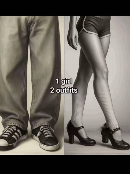 1个女孩2套衣服 