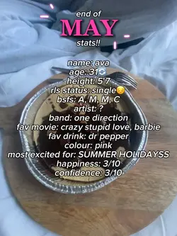 end of may stats!