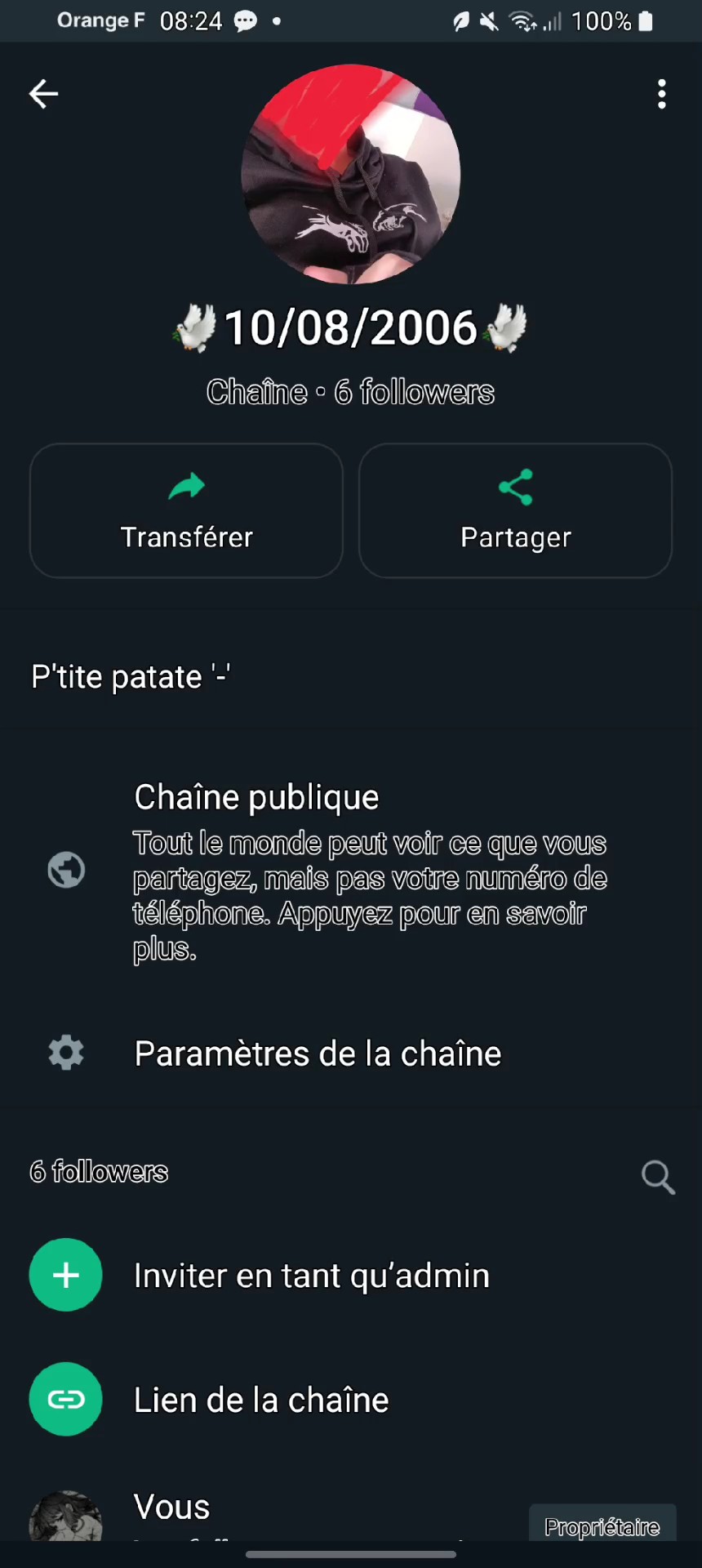 Ma chaîne WhatsApp
